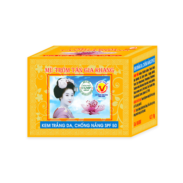 Kem trắng da, chống nắng SPF 50