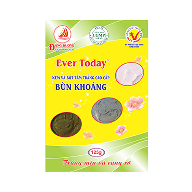 Kem và bột tắm trắng bùn khoáng Ever Today