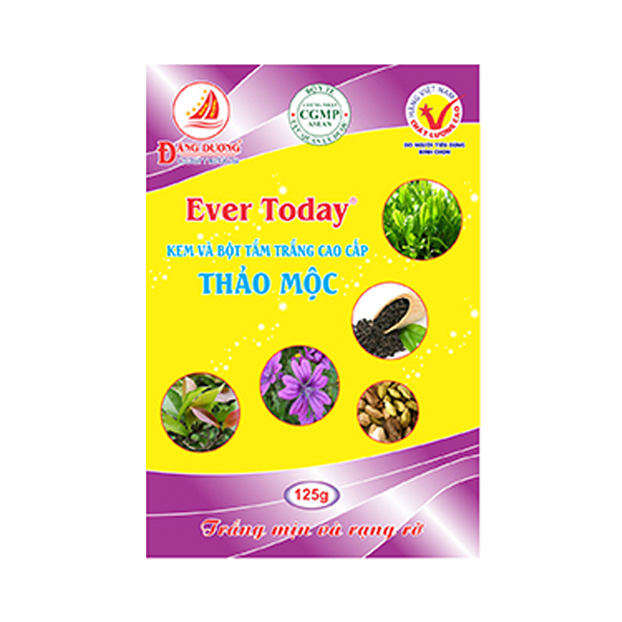 Kem và bột tắm trắng thảo mộc