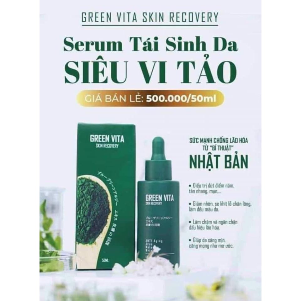 Tái sinh da siêu vi tảo KIS 22 Green Vita