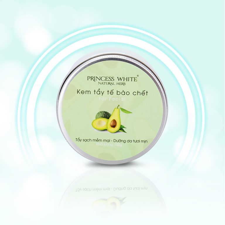 Kem tẩy tế bào chết da mặt - Chiết xuất Bơ Princess White