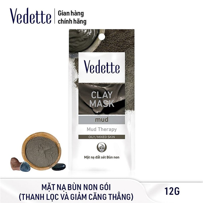 Mặt nạ đất sét Bùn Khoáng 12g